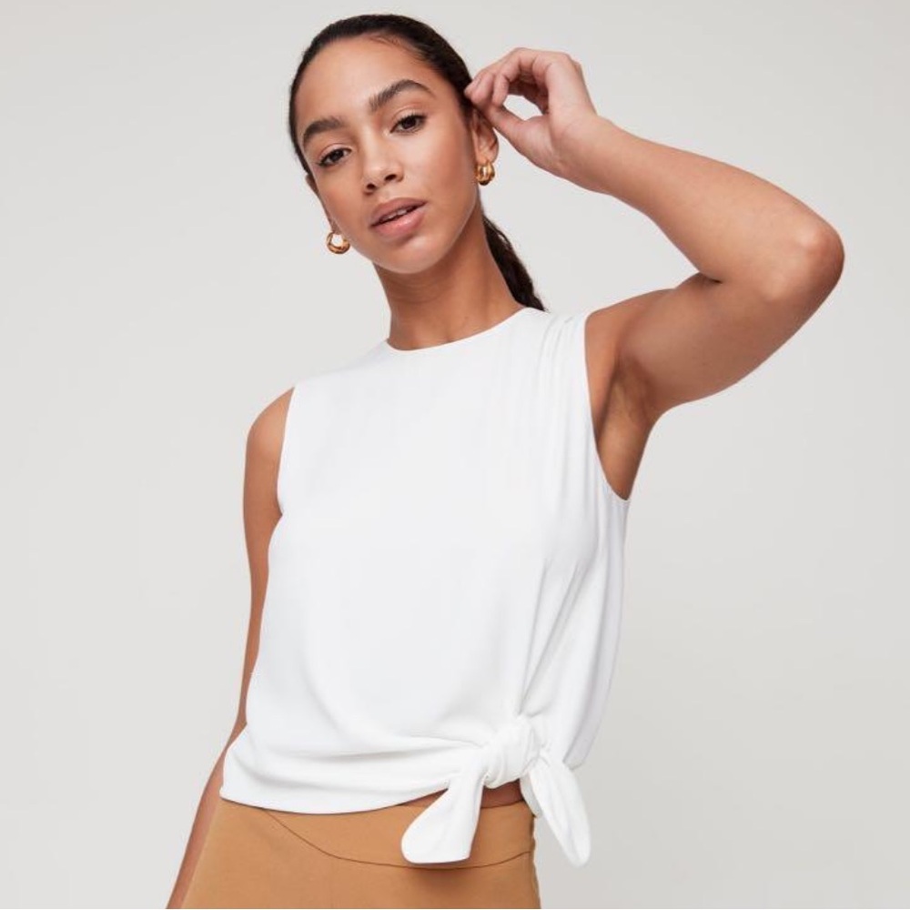 Aritzia Tie Waist Sleeveless Tank